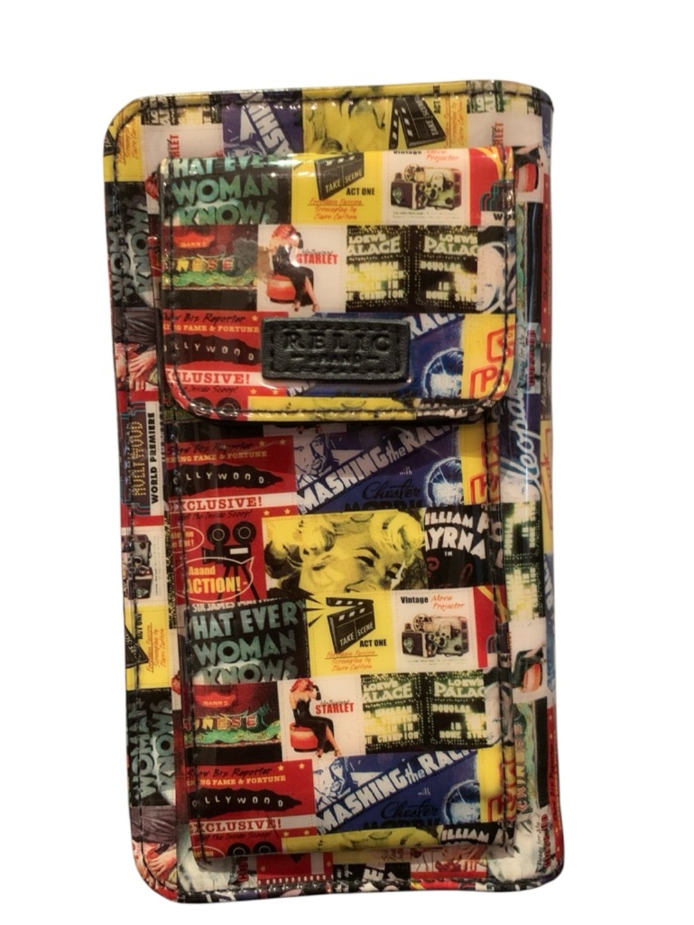 💥RELIC HOLLYWOOD COLLAGE CROSSBODY WALLET. NWOT - Picture 3 of 9